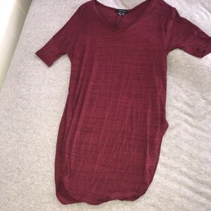 Long maroon tunic